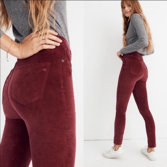 Madewell Denim - Madewell 10" High-Rise Skinny Corduroy Jeans